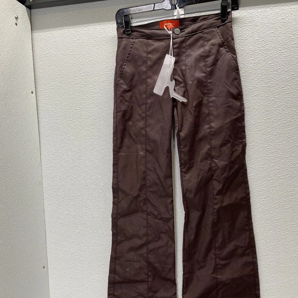 Empath Women’s Waxy Bootcut Pants Burgundy Size XS